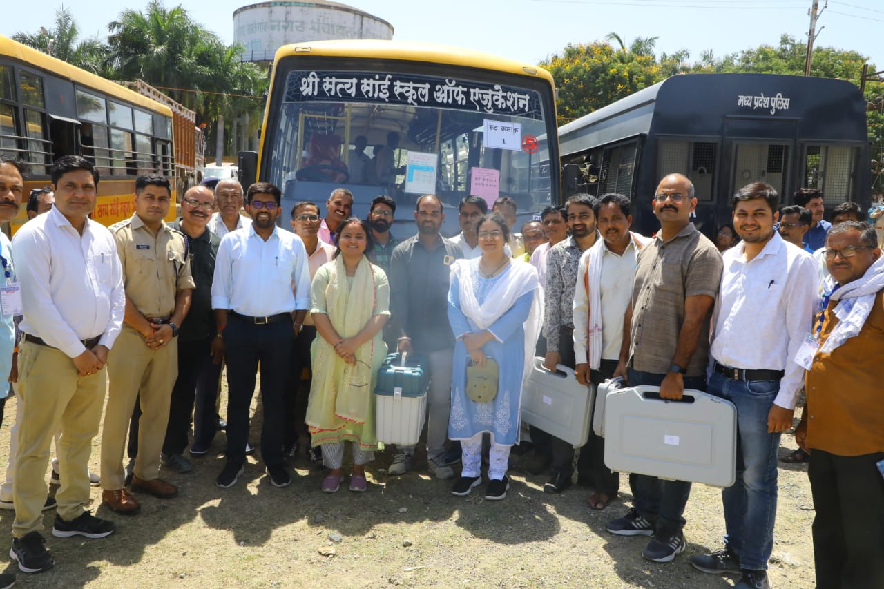 Khategaon News Polling parties reached polling stations in Khategaon Assembly.