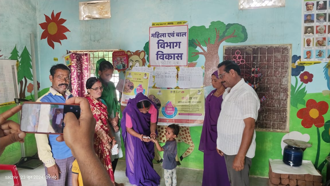 Khatagaon News: Pulse polio campaign, two drops per booth