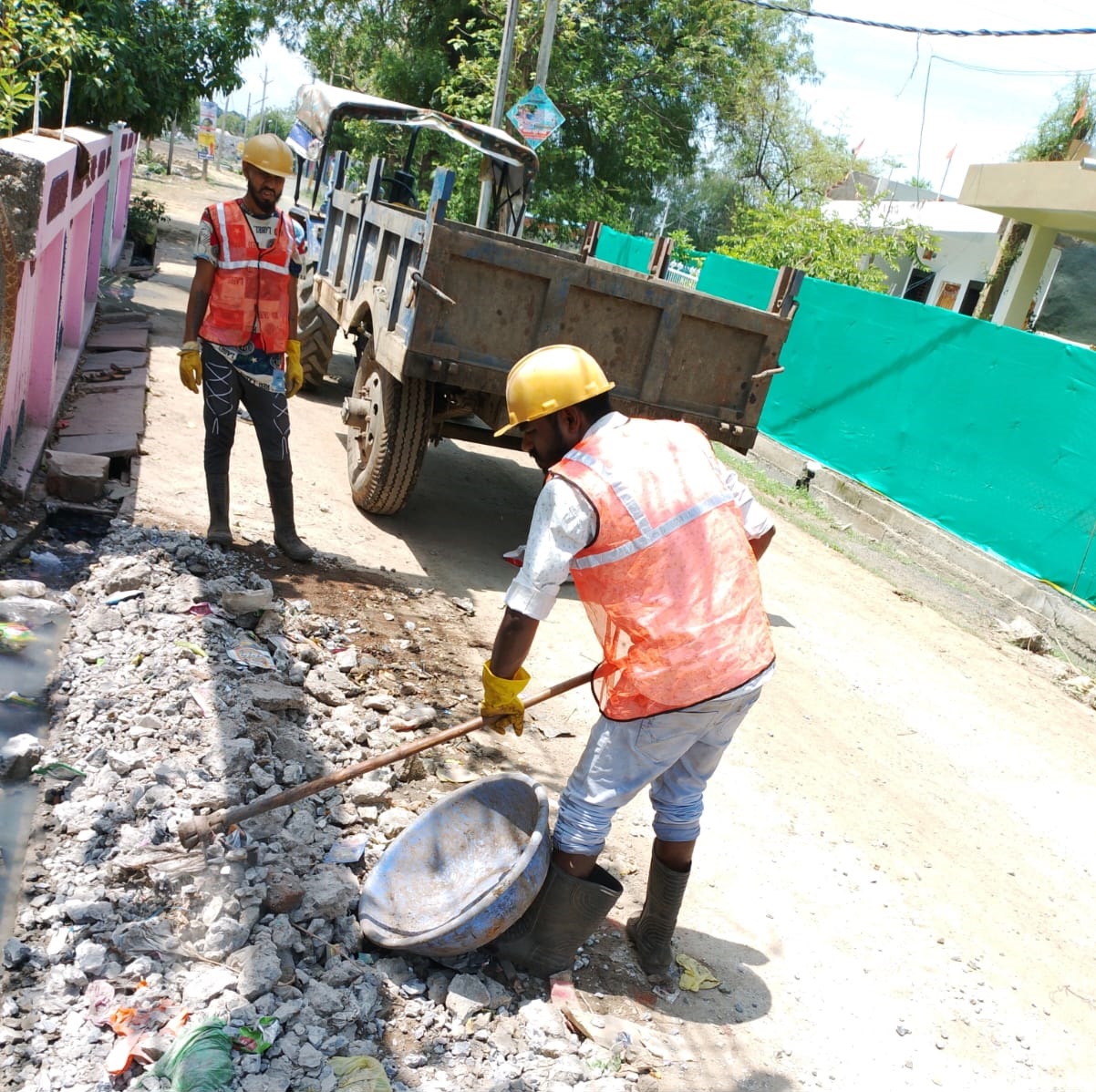 Khategaon News: Special campaign organized for construction and demolition waste collection