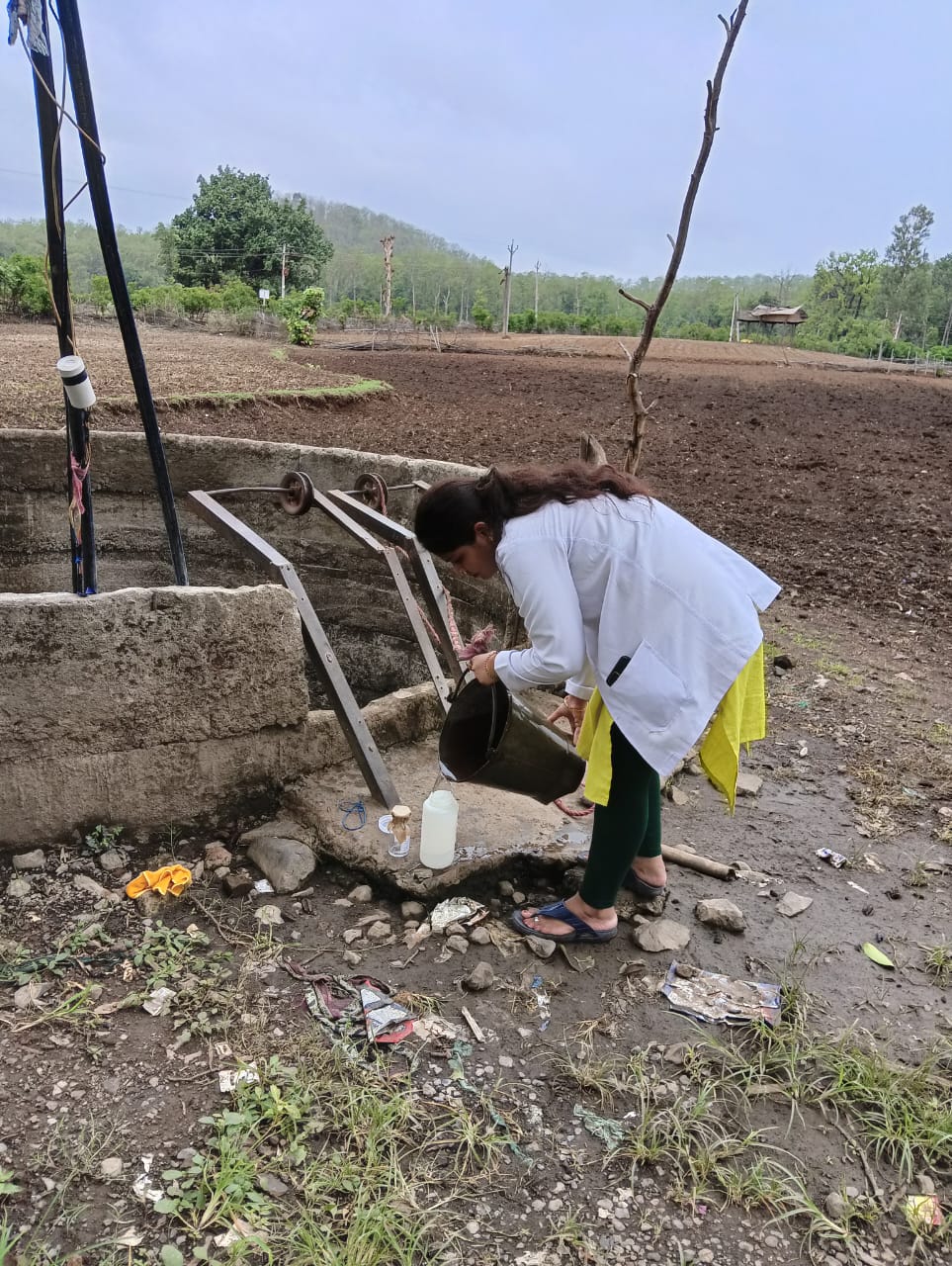 Harda News: Water samples taken from water sources in village Barwani