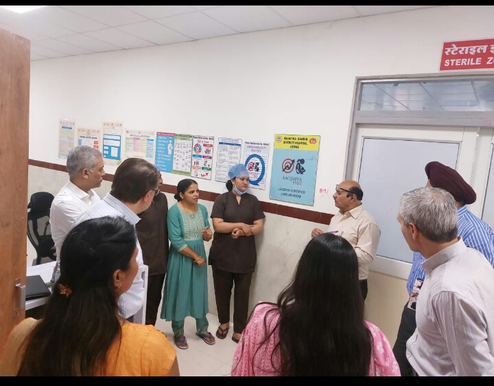 USAID Samveg team inspected District Hospital Dewas.